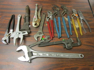 CRESTOLOY 15 ADJUSTABLE WRENCH, SLIP & LOCK-NUT WRENCH, PETERSEN VICE GRIP, MORE