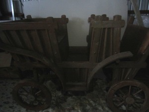 lot 80 image: Wooden Garden Cart