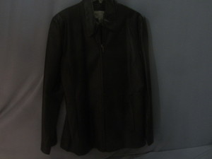 lot 74 image: Leather Fitted Jacket