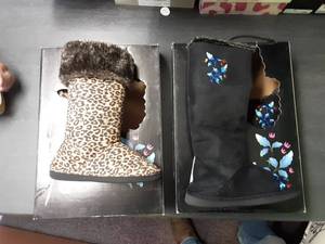 2-Pair Boots Ladies Fits Size 6 12 To 7 12
