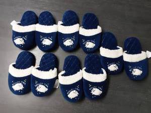 5 Pr. Kids Slippers Med.Lg.