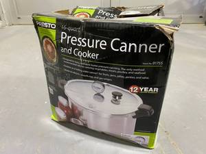 lot 13 image: PRESTO 16 Qt. Aluminum Pressure Cooker