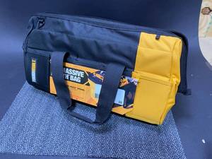 lot 28 image: TOUGHBUILT Massive Mouth 20 in. Tool Bag with 65-Pockets in Black
