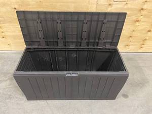 lot 43 image: KETER Outdoor Deck Box - Black