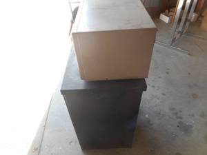 Microwave and Metal Cart