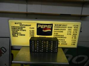 lot 38 image: VINTAGE LIGHTED PEPSI MESSAGE BOARD WITH HUNDREDS OF LETTERS IN ORGANIZER BOX - VERY COOL - SEE PICTURES