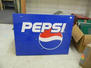 lot 41 image: METAL PEPSI SIGN - 90s - SEE PICTURES