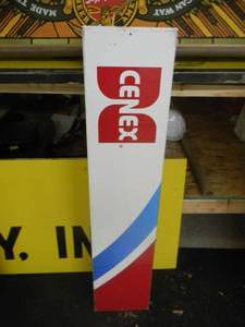 lot 47 image: VINTAGE CENEX METAL GAS STATION SIGN - APPROX 4 - SEE PICTURES
