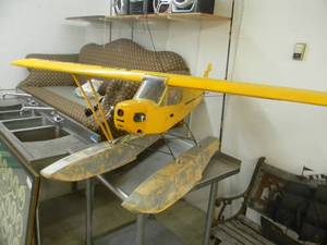lot 36 image: LARGE RC FLOAT PLANE - DISPLAY, VERY COOL PIECE - SEE PICTURES