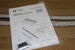 lot 18 image: TOA Electronics Professional 8 Channel 30 Watt Modular Audio Mixer  Amplifier