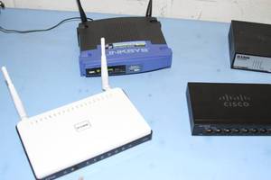 lot 63 image: Computer  Network Routing & Wireless Lot - Cisco Linksys & D-Link
