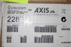 lot 89 image: Axis Indoor Fixed Dome Security Video Camera Housing - Model 22870