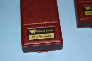 lot 91 image: Lot of Five (5) Williams Sound Personal PA Public Address Wireless Receivers