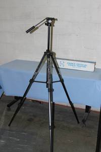 lot 93 image: Parks Telescoping  Adjustable Video Camera  Camcorder Tripod with Head and Control Bar