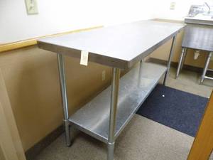 lot 24 image: Stainless Steel Table
