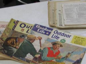 lot 27 image: Vintage Outdoor Life Magazines