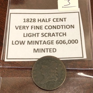 1828 Half Cent