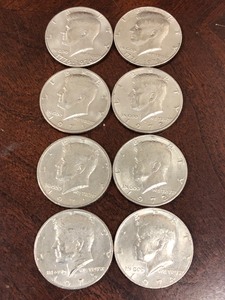(8) Kennedy Halves