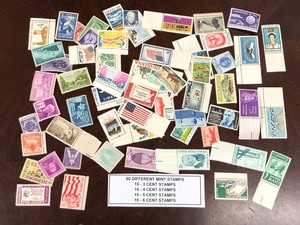 (60) Different Mint Stamps