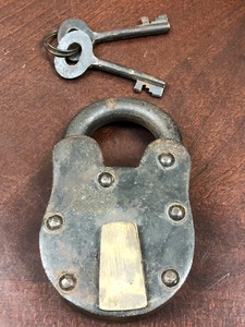 Antique Lock & Safety Deposit Box