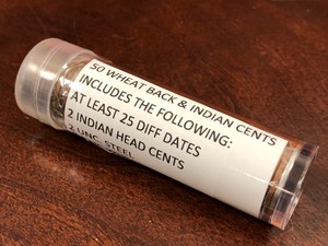 Roll of Wheat Back & Indian Cents