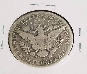 1908-O BARBER SILVER HALF DOLLAR