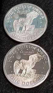 2 PROOF SUSAN B ANTHONY DOLLARS 1979-S 1980-S