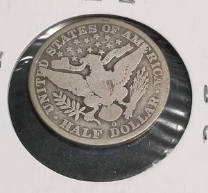 1908-O BARBER SILVER HALF DOLLAR