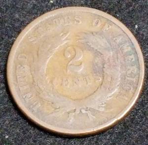 1867 US TWO CENT PIECE
