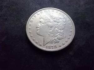 1878 Morgan Silver Dollar-With 8 Tailfeathers