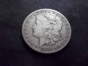 1886 S Morgan Silver Dollar