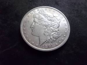 1891 Morgan Silver Dollar