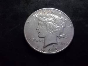 1926 S Silver Peace Dollar