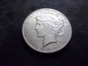 1927 Peace Silver Dollar