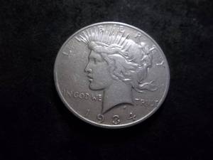 1934 D Silver Peace Dollar