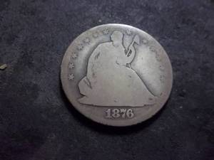 1876 S Seated Liberty Half Dollar