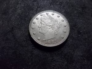1883 V-Nickel With No Cents