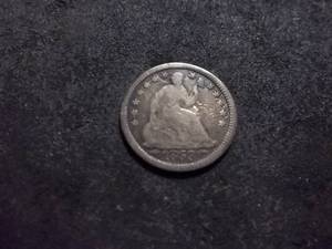 1853 Half Dime With Arrows