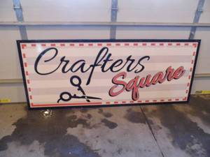 Crafters Square Plexi Sign