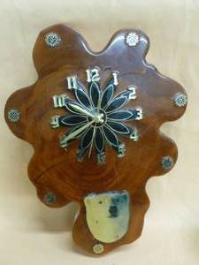 lot 24 image: Wooden Clock