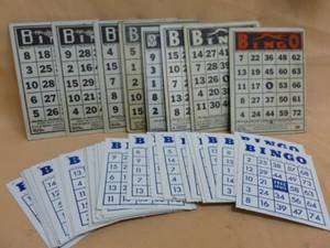 lot 30 image: Vintage Bingo Cards