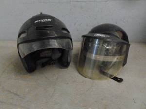 lot 105 image: Motorcycle Helmets