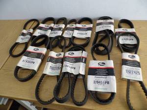 Lot of 12 Assorted Automotive Belts