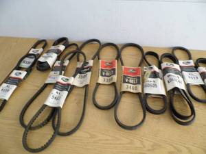 Lot of 12 Assorted Automotive Belts