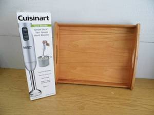 New Cuisinart Hand Blender - Wooden Tray