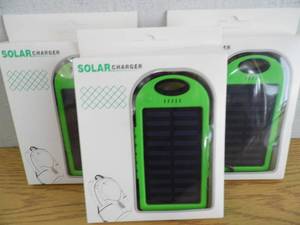 Lot of 3 New Solar Chargers