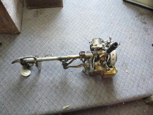 lot 26 image: Vintage Johnson Outboard Motor