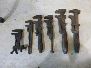 lot 32 image: Vintage Adjustable Wrenches
