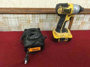 lot 174 image: DeWalt DC825 14 Cordless Impact Driver & Battery Charger