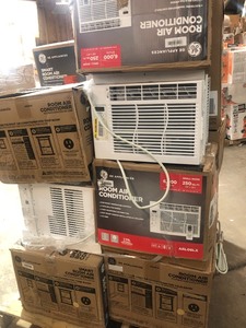 Pallet of assorted appliances customer returns including humidifiers and  air conditioners